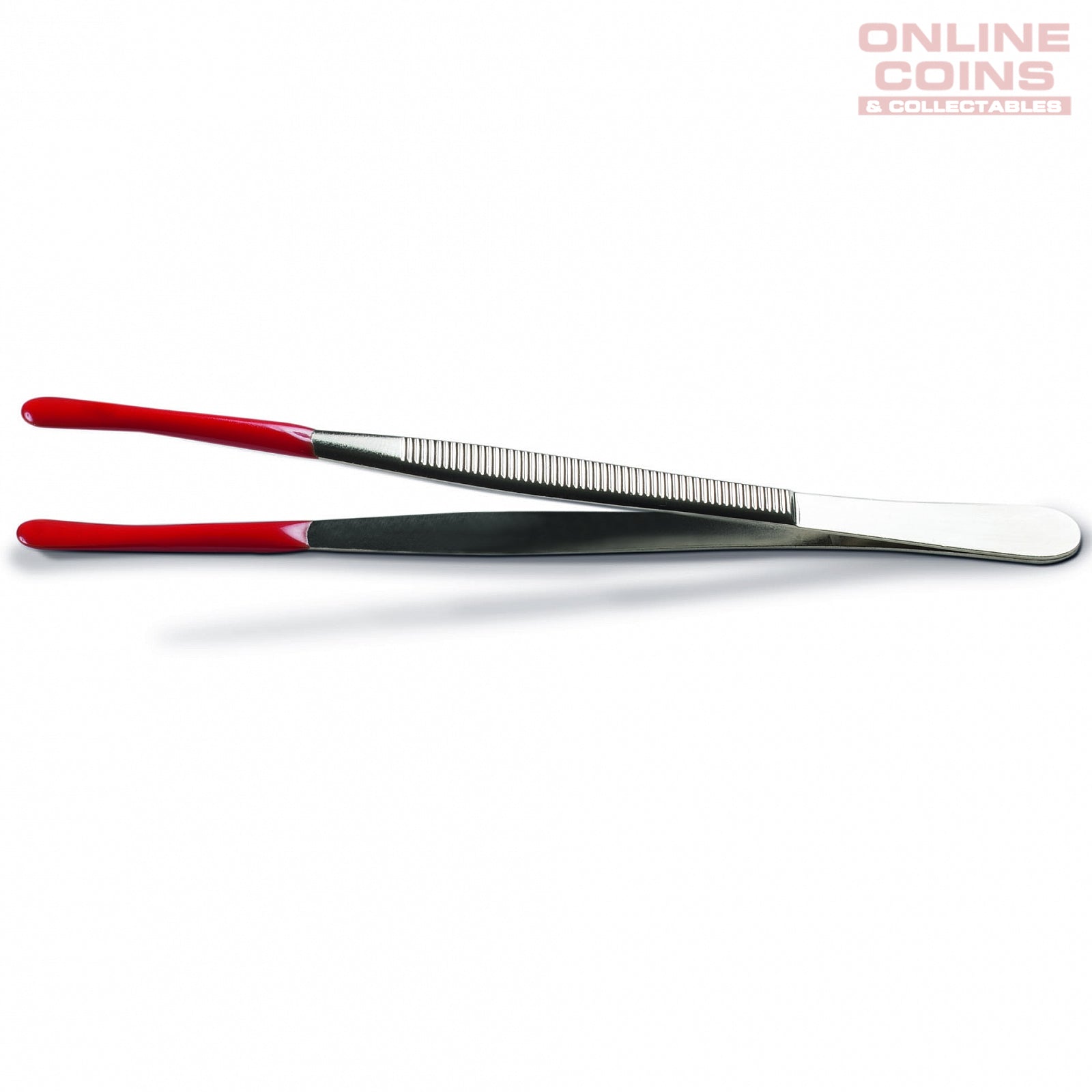 Lighthouse Plastic-Coated Coin Tweezers For Stamps, Coins and Banknotes